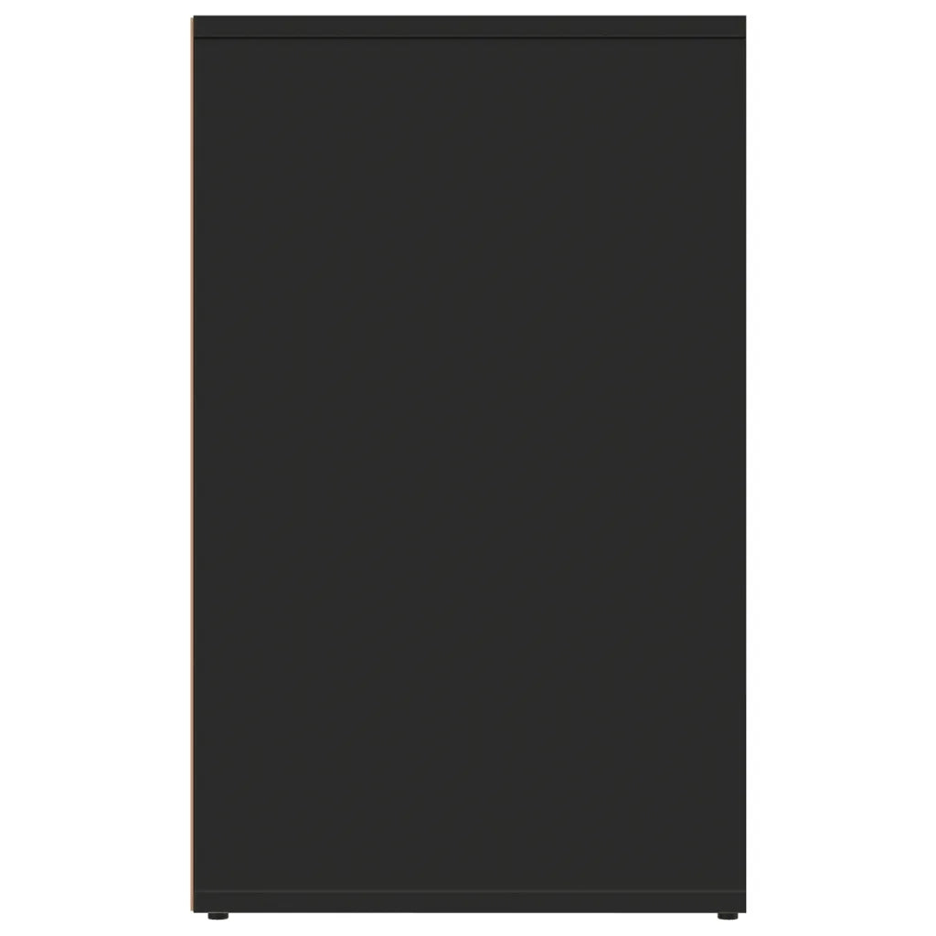 Armadietto per Cosmetici Nero 80x40x65 cm in Legno Multistrato