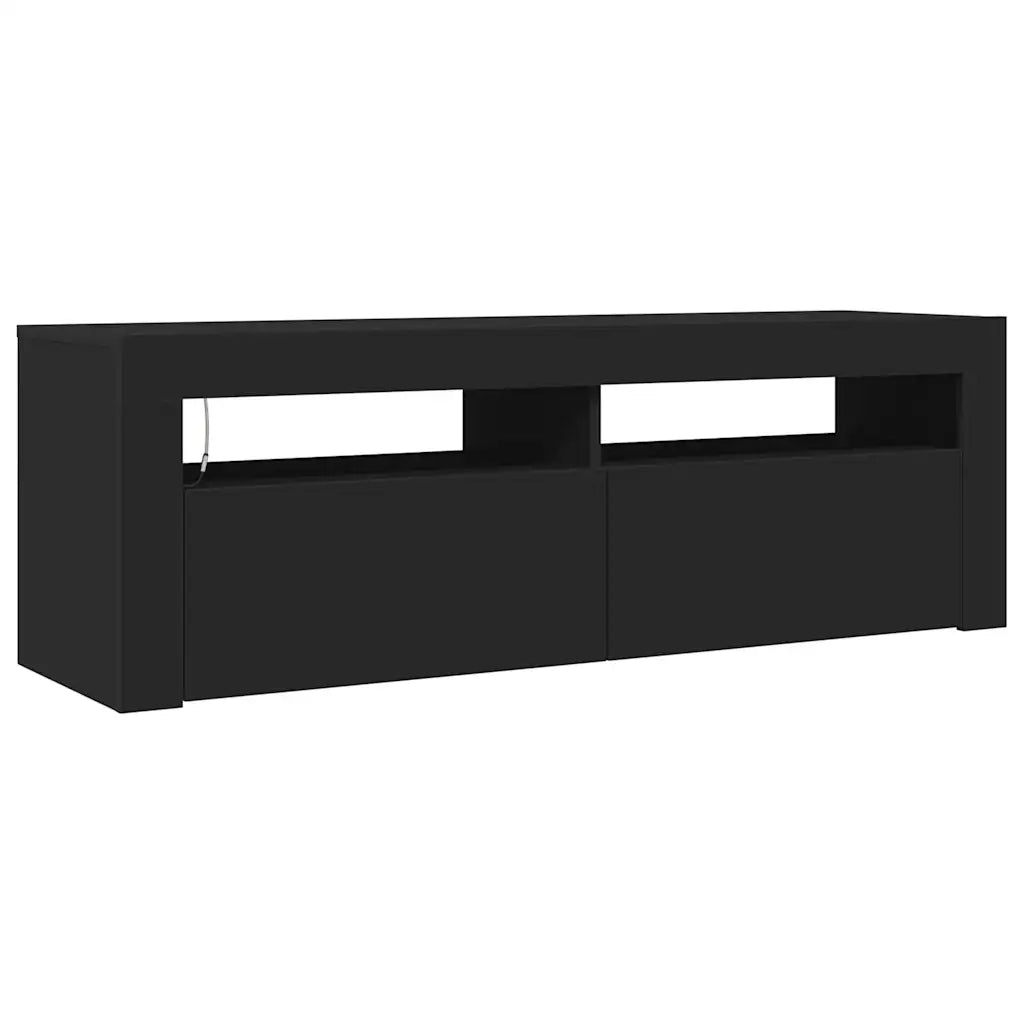 Mobile Porta TV con Luci LED Nero 120x35x40 cm 804311