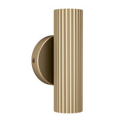 Applique Moderna Portillo Alluminio Ottone 2 Luci Gu10 Ip20