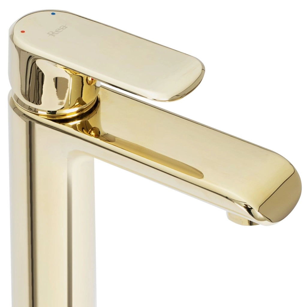 Rubinetto Da Lavabo Rea Bloom Gold Low