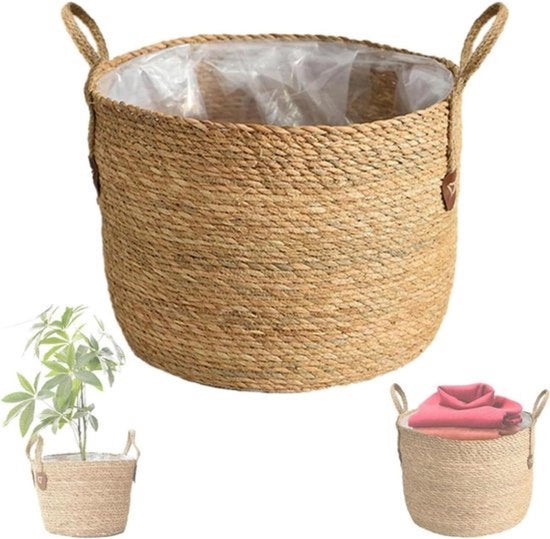 Bacchetta per piante - moderna e pratica - 1 pezzo - naturale - rattan - diametro (S)
