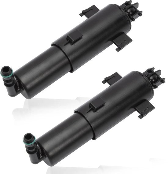 Fari anteriori getto di pulizia 2 pezzi - Per 3 serie E90/E91/E92/E93 - Plastica - Numero di riferimento OE 61677179311 - Sinistro/Destro - Qualità nuova e non utilizzata - Gettini di pulizia fari anteriori