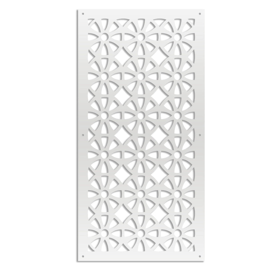 WHEELS - Pannello in PVC traforato - Parasole Misura: 73x148 cm, Colore: bianco