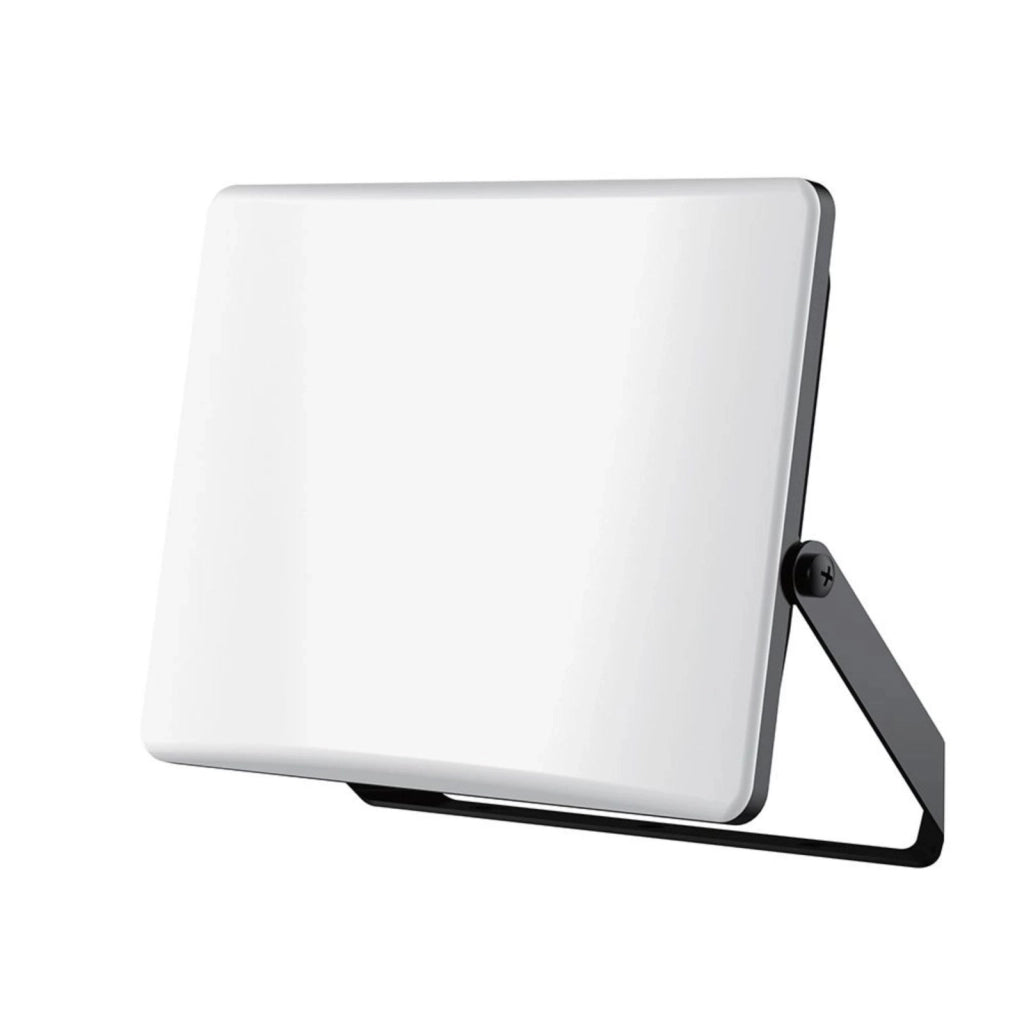 Faro Led Flood Light CCT 100W, Diffusore Bianco Opaco Super Slim Carcassa Nera, IP65 273X241X38mm SKU-23767