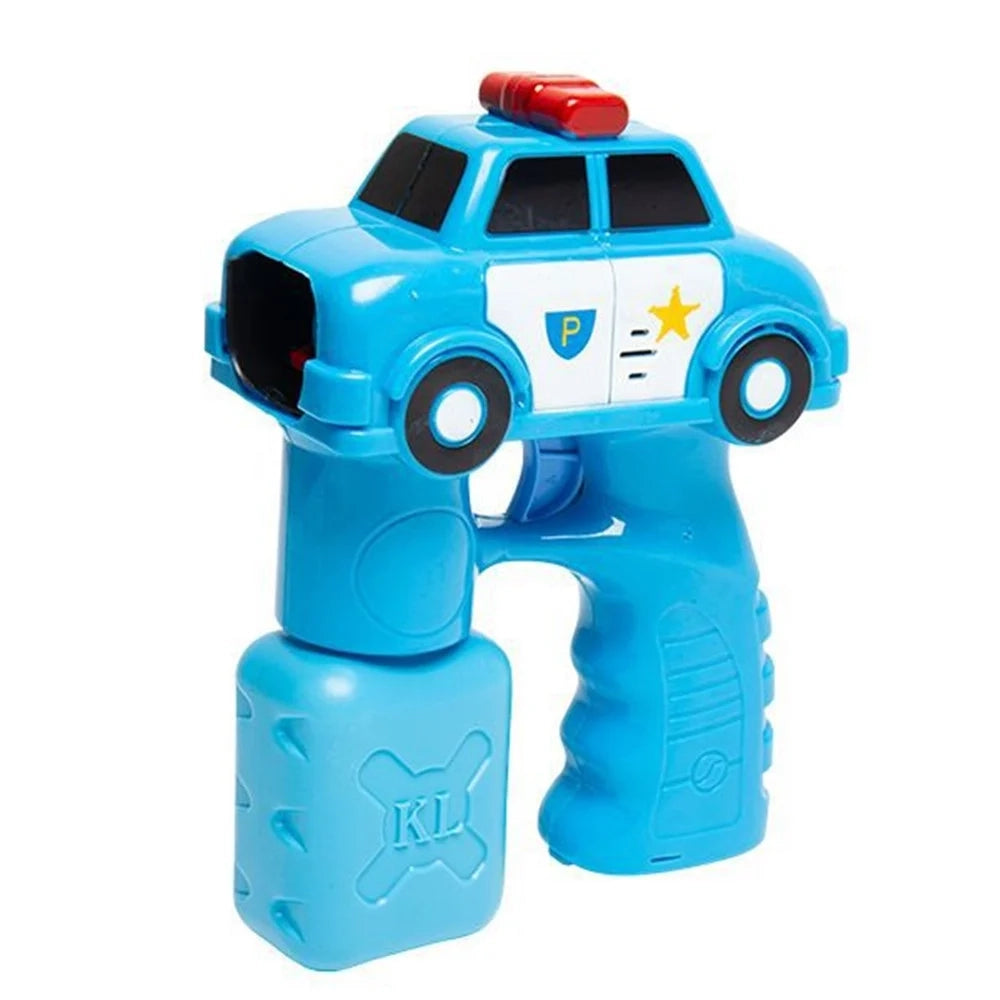 Trade Shop - Pistola Spara Bolle Di Sapone A Forma Di Auto Della Polizia Da 100ml Gioco Bambini 6560249 -