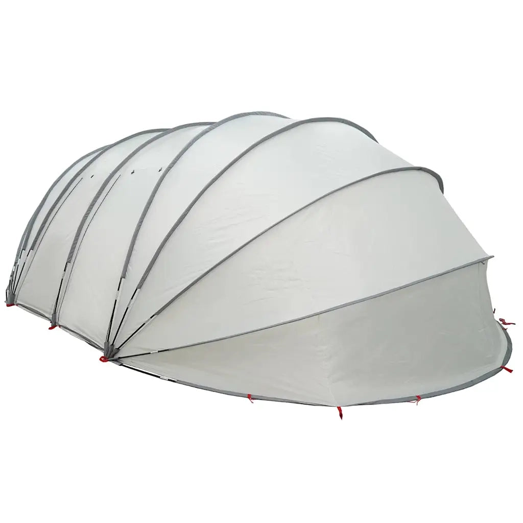 Tenda da piscina a cupola Grigio 538 x 440 x 204 cm