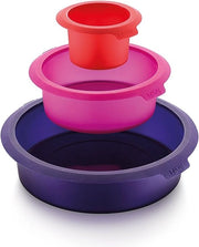 Set di Forme per Biscotti in Silicone, Rondi, 3 Pezzi