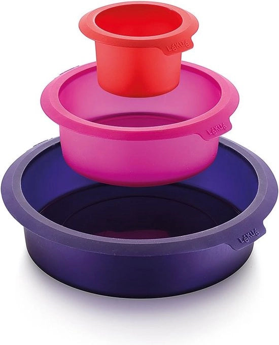 Set di Forme per Biscotti in Silicone, Rondi, 3 Pezzi
