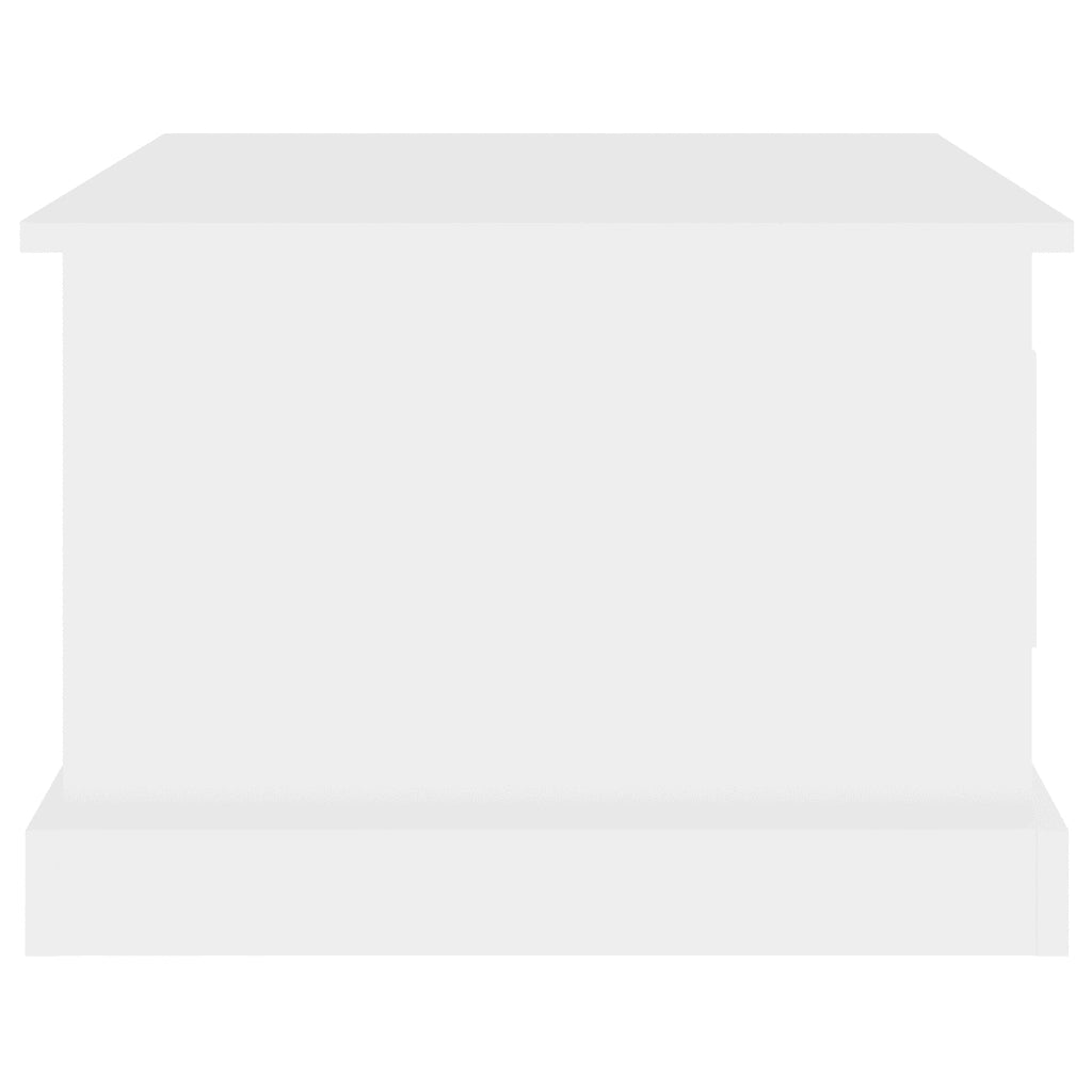 Tavolino da Salotto Bianco 50x50x35 cm in Legno Multistrato 816248