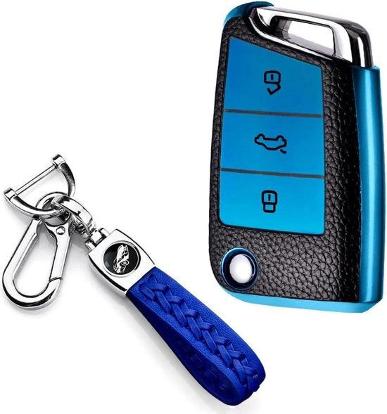 Sleutelhoes compatibile con VW Golf 7 Polo Skoda Tiguan MK7 3 tasti