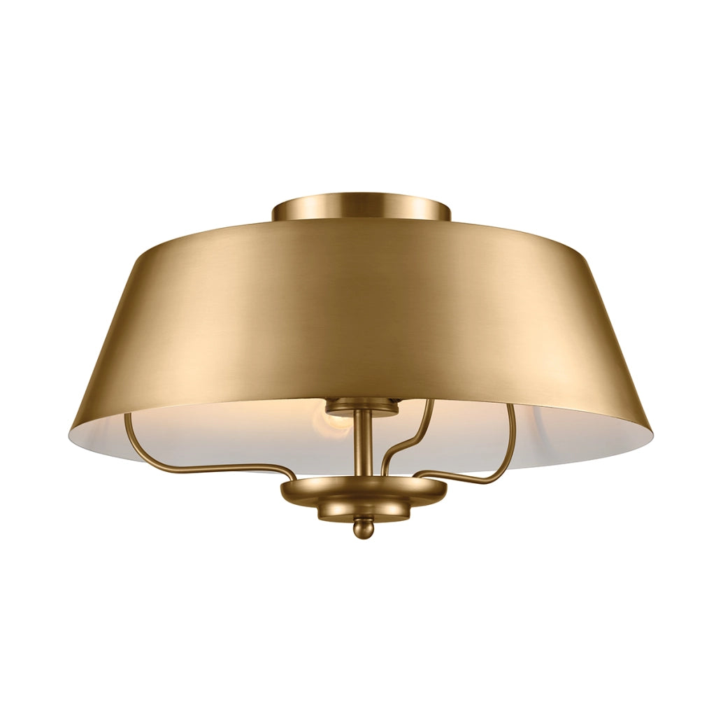 Sospensione Luella Kichler ottone Ø41cm 3xE14 regolabile