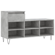 Scarpiera mobiletto portascarpe mobile per ingresso/corridoio/soggiorno 102 x 36 x 60 cm legno ingegnerizzato grigio 02_0021792