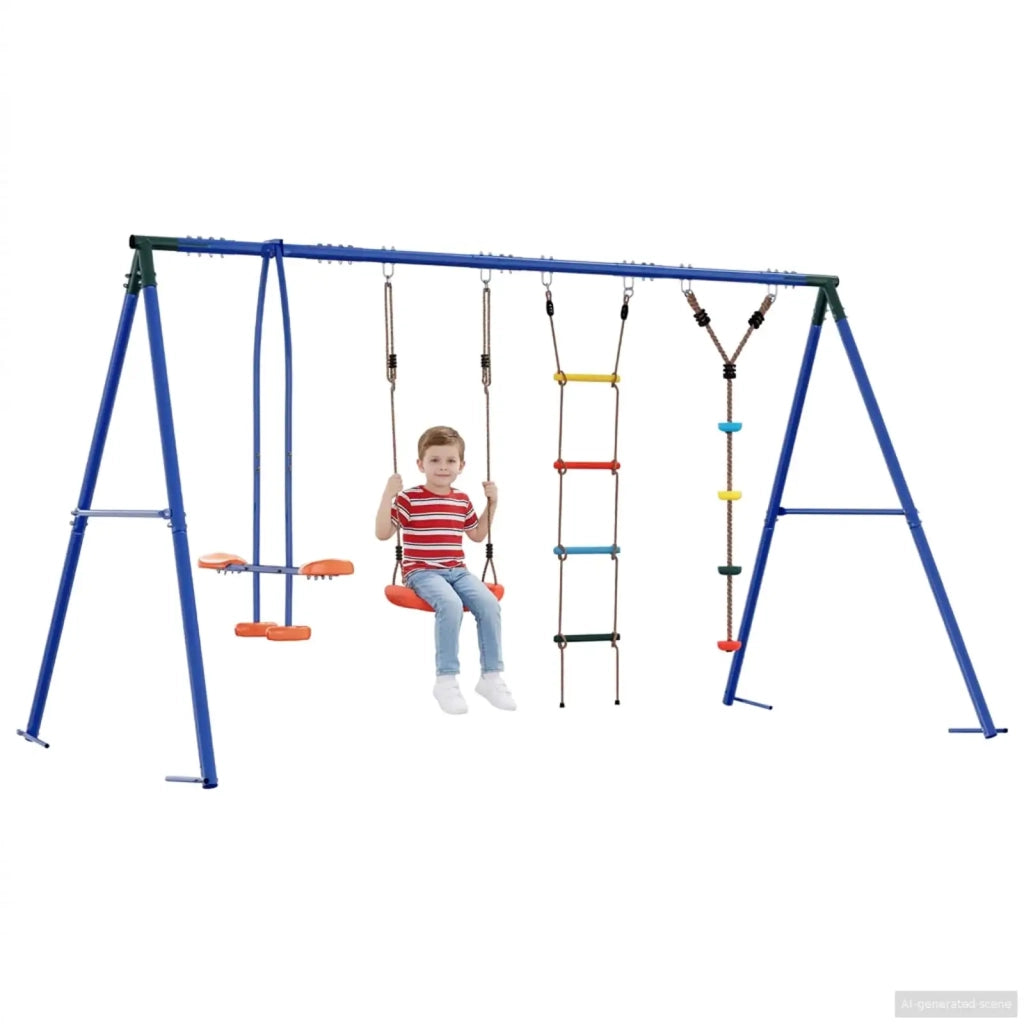 Set di Altalene per Esterni Multicolore Acciaio e PE 3429841
