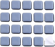 Gli spazi di supporto per mobili 20 pezzi - Teflon/PTFE - Quadrato 25 x 25 mm - Antiscivolo - Duraturo - Facile spostamento dei mobili - Gli spazi di supporto
