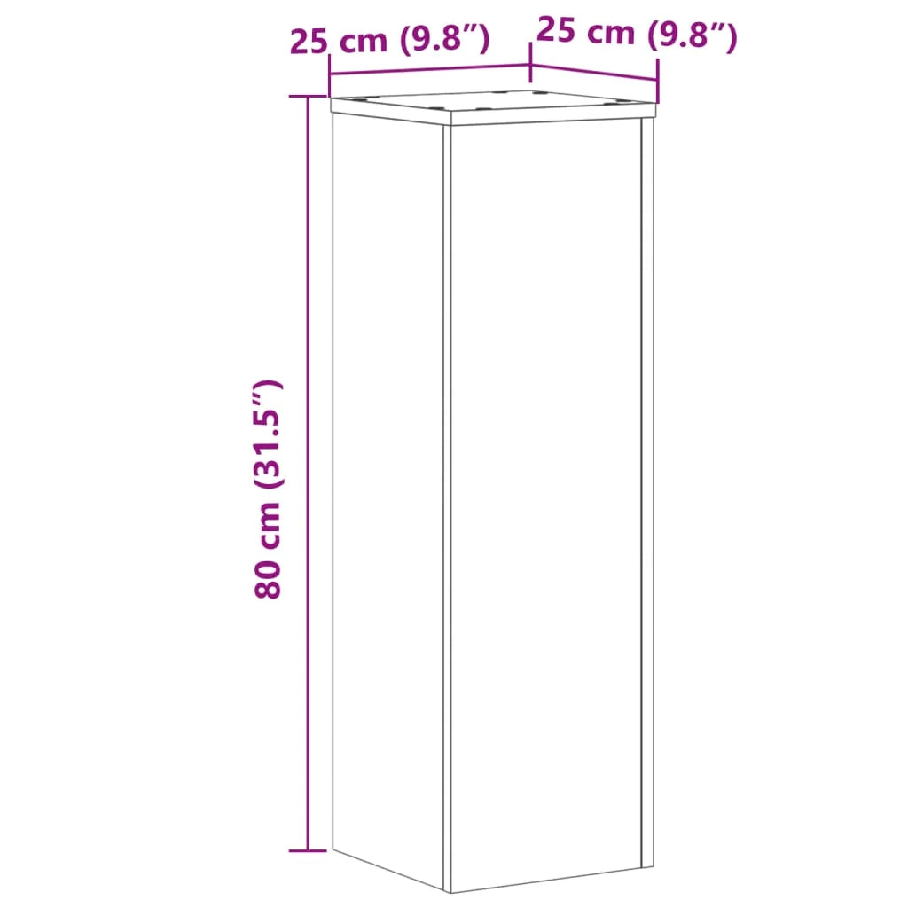 Portavasi mobili per fiori set da 2 legno ingegnerizzato grigio 02_0045336