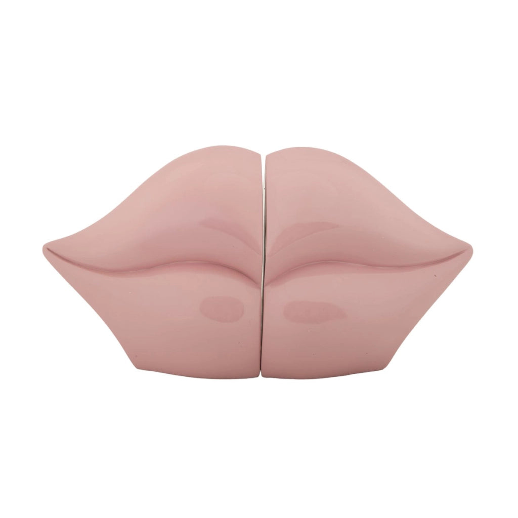 Scultura Bocca, Rosa, Poliresina, 27x9x13 cm