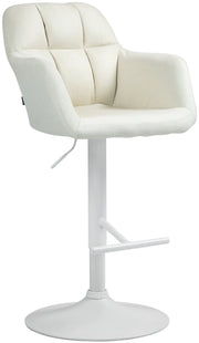 Barhocker Natoma Stoff weiЯ
