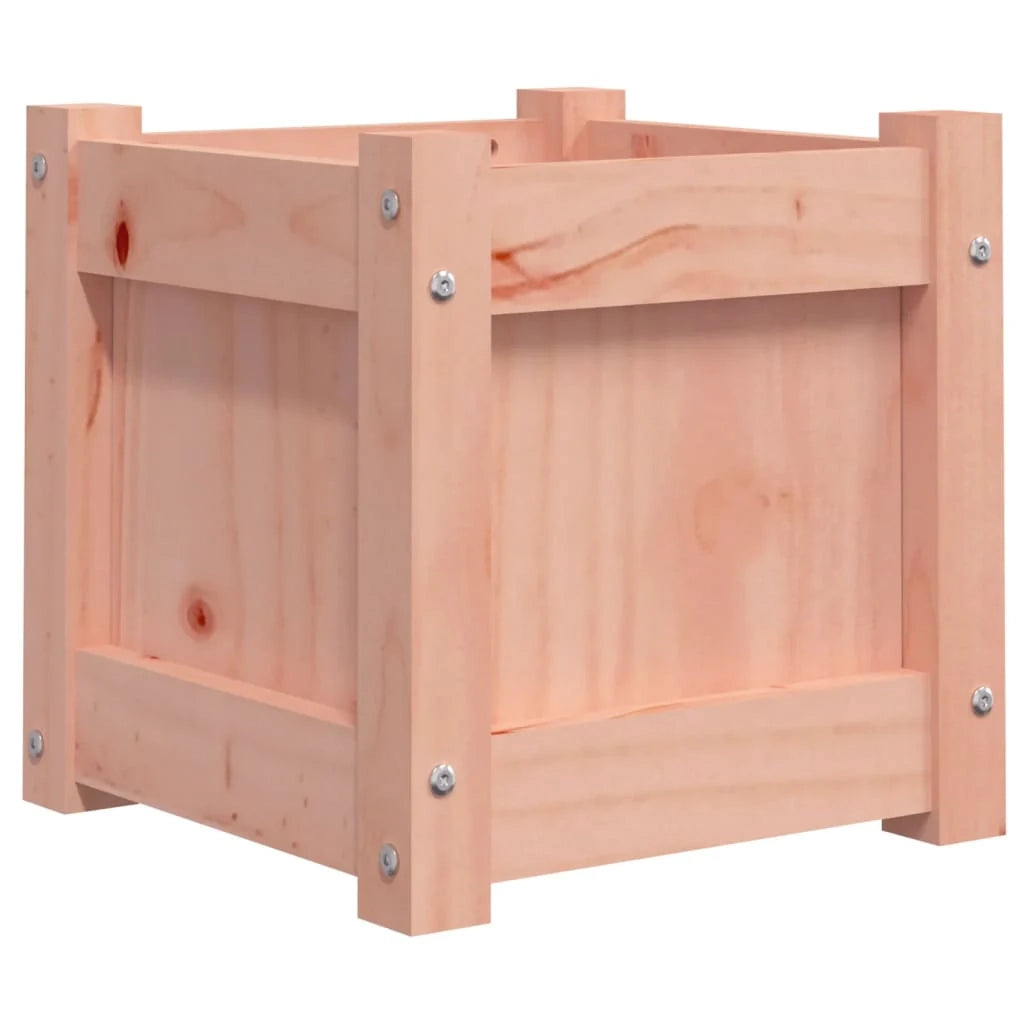 Fioriera rialzata per piante fiori terrazza giardino 31 x 31 x 31 cm legno massello di abete Douglas marrone 02_0037500