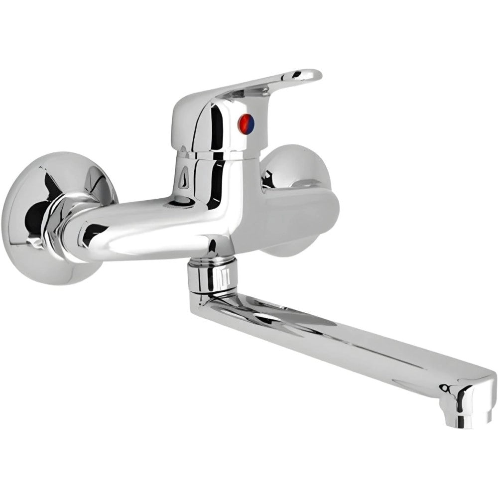 Mamoli serie m2 miscelatore per lavello monocomando a muro finitura cromata lucida