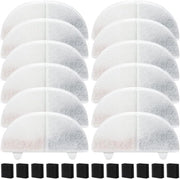 20 filtri di riserva per fontane acqua - 10 filtri a carbone e 10 filtri schiuma per fonte per gatti 2L WF20
