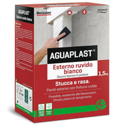 Aguaplast sr5 stucco bianco per esterni finitura ruvida 1,5 kg