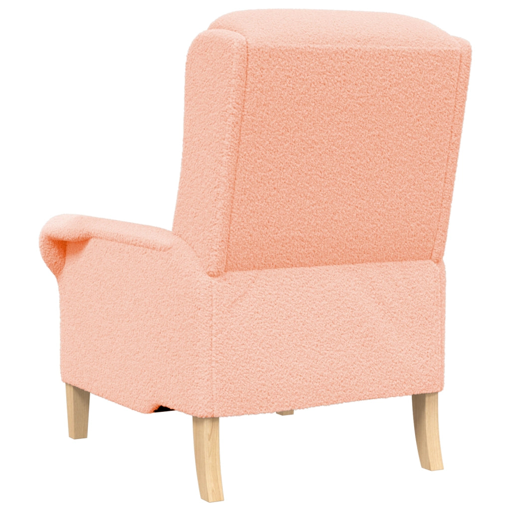 Poltrona Ergonomica Rosa Tessuto, Legno Media Ergonomica