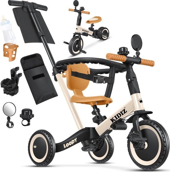 Triciclo 6 in 1 per Bambini da 1 a 5 Anni | Triciclo Multifunzionale con Precauzioni di Sicurezza