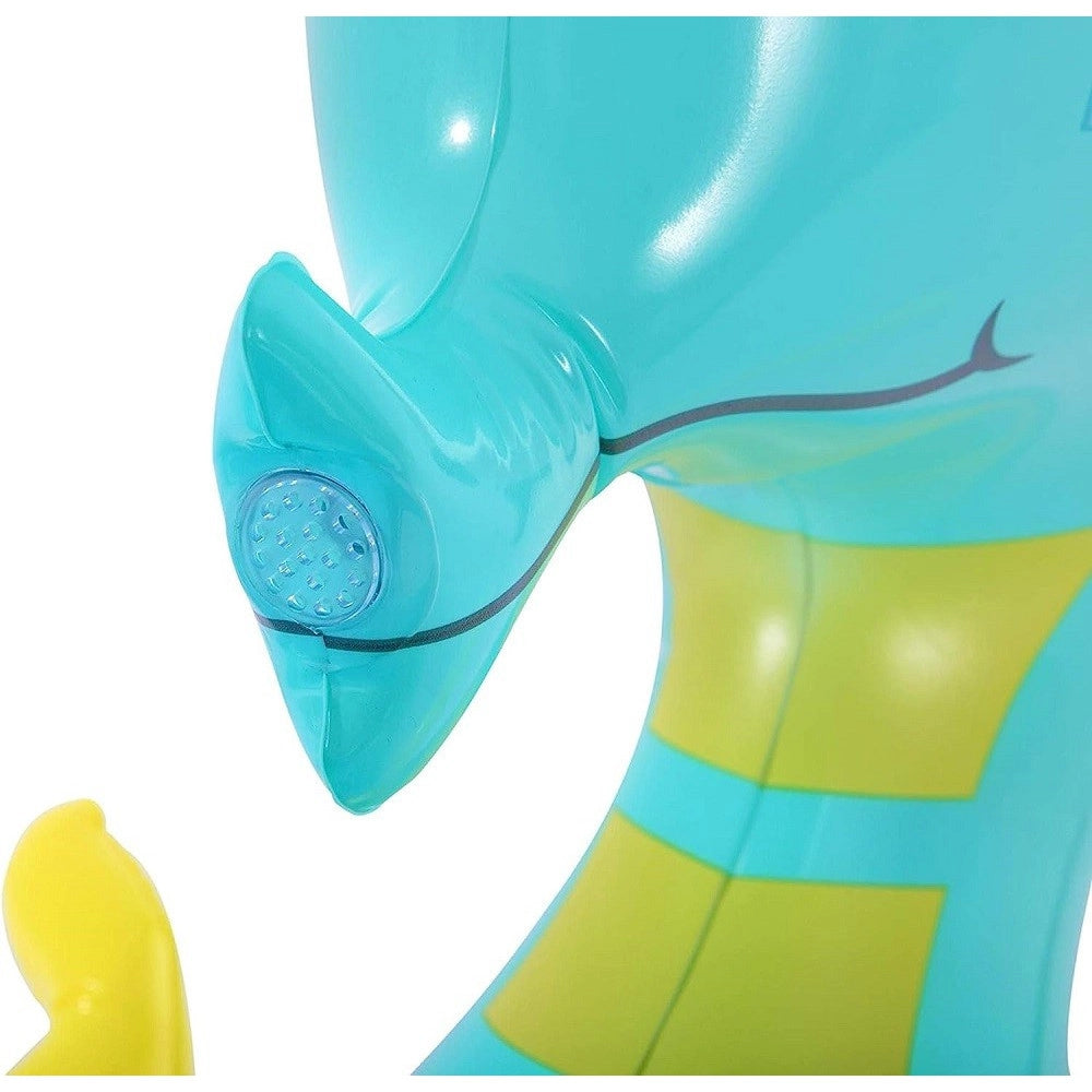 Trade Shop - Piscina Per Bambini Cavaluccio Marino Spruzza Acqua 2 Anni+ 188x160x86 Cm 53114 -