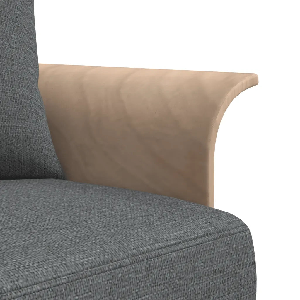Divano Letto a L Grigio Scuro 279x140x70 cm in Tessuto 3157212