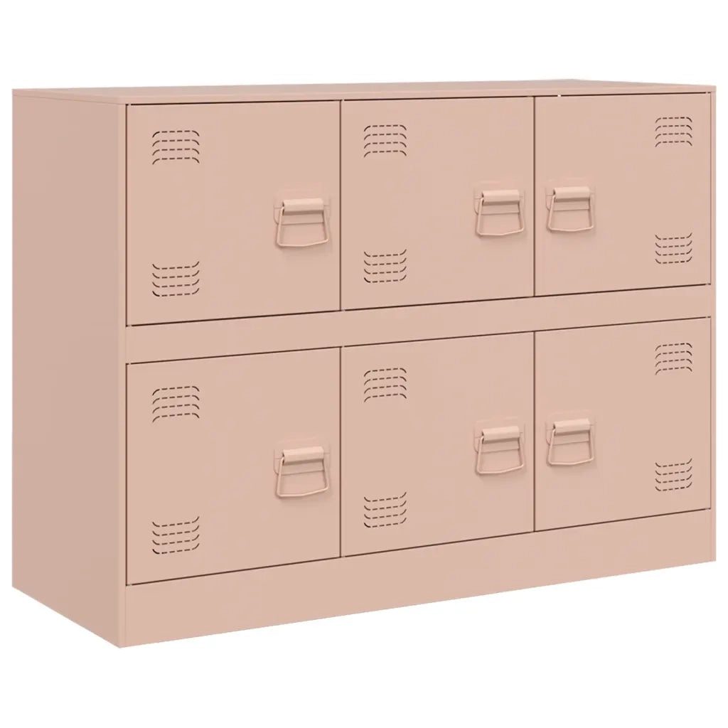 Credenza | Madia | Buffet da pranzo | Armadio da pranzo Rosa 99x39x73 cm in Acciaio