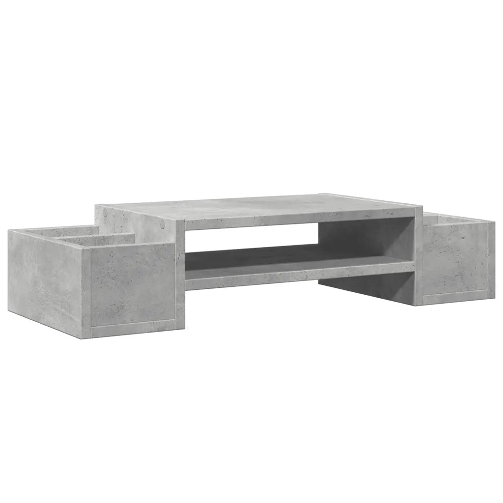 Supporto Monitor con Contenitore Grigio 70x27x15 cm Truciolato CFW3016776