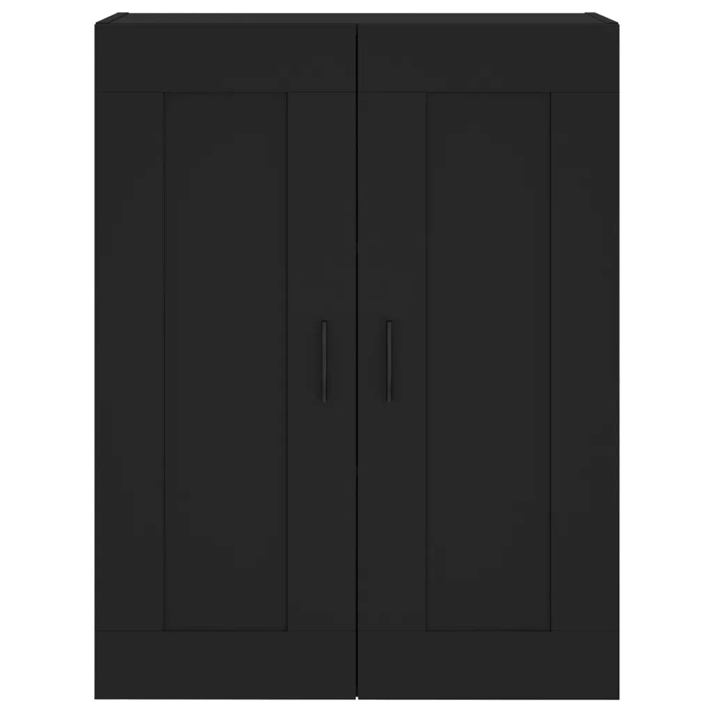 Mobile a Parete Nero 69,5x34,90 cm in Legno Multistrato 830397