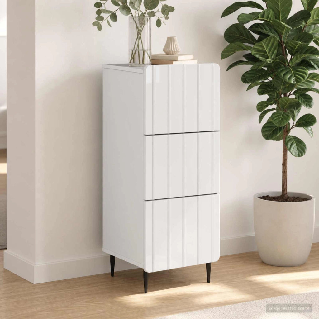 Mobile con Cassetti Bianco 33 x 34,5 x 92 cm 894385