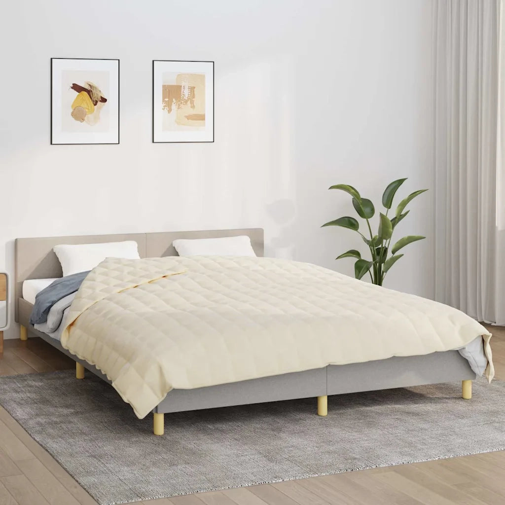 Coperta Ponderata Crema Chiaro 220x240 cm 15 kg Tessutocod mxl 93546