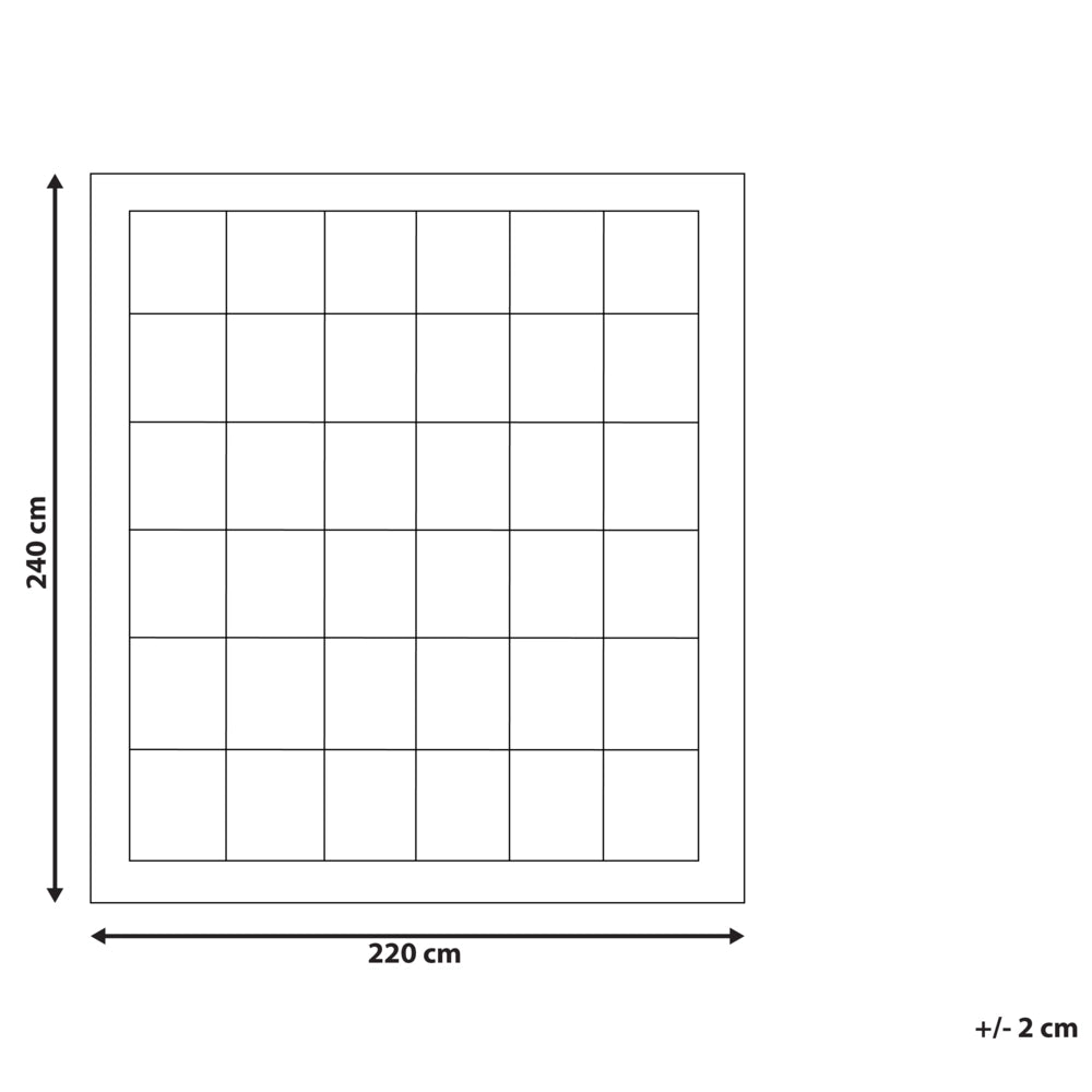 Piumino in cotone Japara bianco King Size 220 x 240 cm Biancheria da letto trapuntata per camera da letto