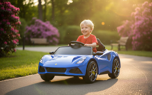 Macchina Elettrica per Bambini Licenza Ufficiale Lotus Emira 12V 4,5Ah Blu