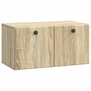 Mobile Porta TV da Muro-Credenza per TV sospesa 59,5 x 31 x 30 cm Rovere Sonoma