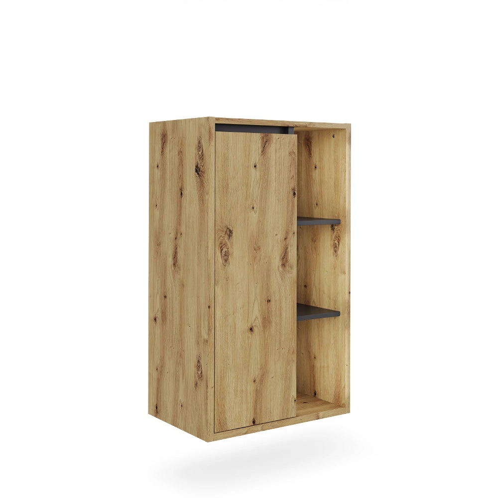 Vicco mobiletto bagno Artigiano/grigio 50 x 86 cm con ripiani aperti