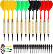 Puntoni in plastica da 12 pezzi - 18 g - punte morbide - tavolo da dart elettronico - set di 100 puntoni.