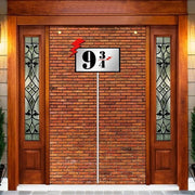 Tapparelle per parete in pietra murale 180 x 110 cm - Decorazione per parete marrone - Tema streghe - Decorazione per feste - Materiale in poliestere duraturo - Passaggio segreto
