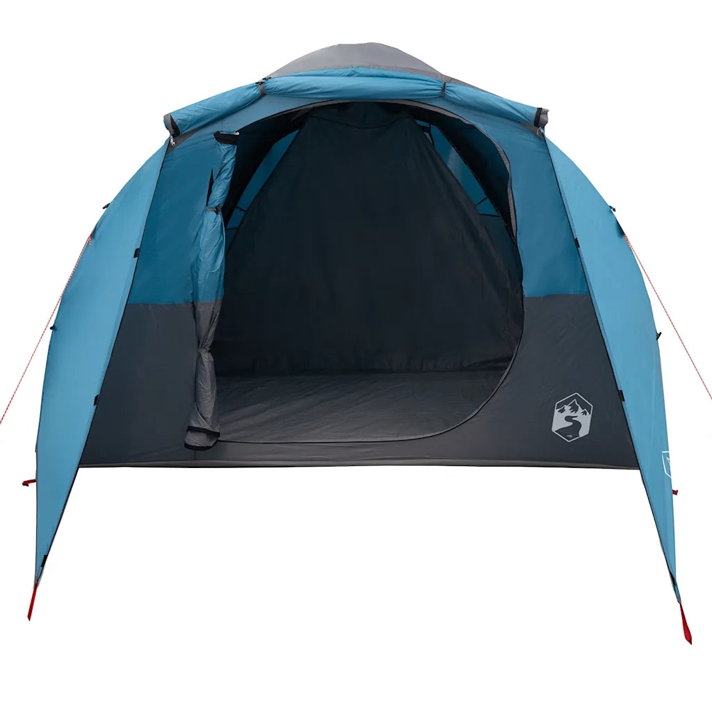 Tenda Familiare a Tunnel per 6 Persone Blu Impermeabile 4009573