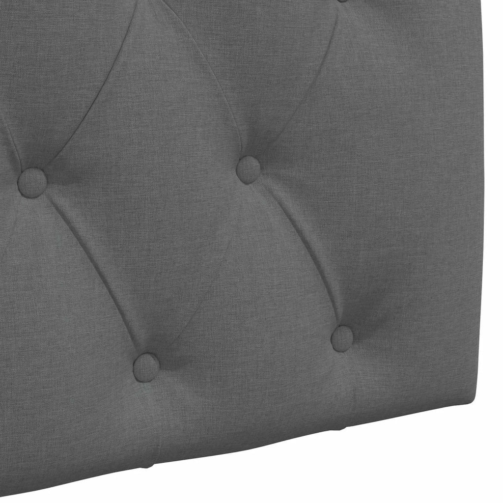 Testiera | Testata sospesa Con luce LED Grigio Scuro Tessuto