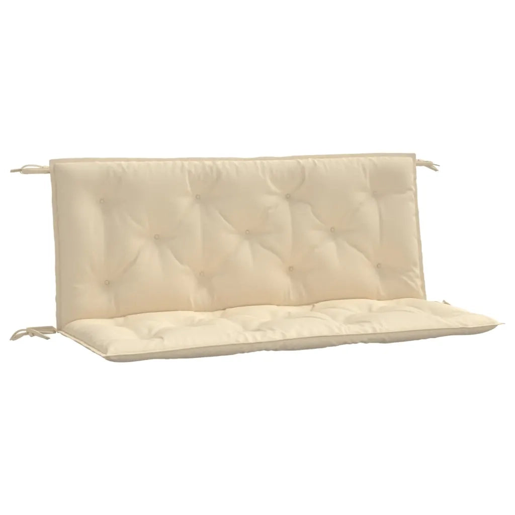Cuscini Panca da Giardino 2 pz-Set di 2 Cuscini per panchina da esterno Beige 120x50x7 cm Tessuto Oxford