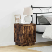 Armadio da Notte con 2 pcs Rovere fumé 39 x 34.5 x 50 cm 869603