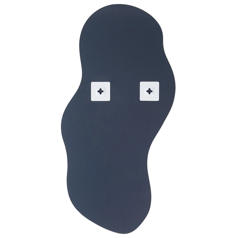 Specchio da parete in vetro argentato 33 x 80 cm senza cornice forma ovale camera da letto soggiorno