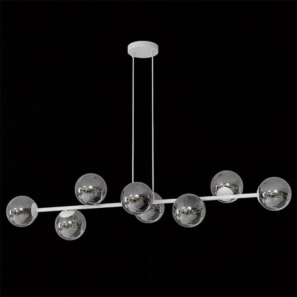 Lampada a sospensione Magnus in acciaio grigio grafite