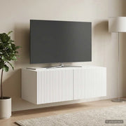 Mobile Porta TV da Muro Bianco Lucido 78,5 x 41 x 30 cm 898519