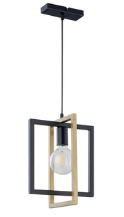 Lampada a sospensione loft Eden nero-oro 1xE27 Sigma