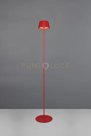 SUAREZ PIANTANA RICARICABILE METALLO ROSSA REGOLAZIONE INTESITA' TOUCH IP 44 H.120CM LED 1,5W  200lm, 3000K LED 1,5W  200lm, 3000K