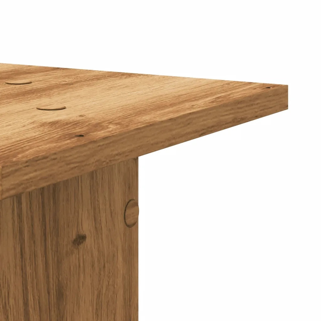 vidaXL Supporti Piante 2 pz Rovere Artigianale 30x30x40 cm Truciolato